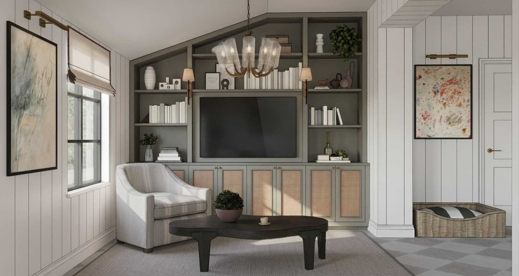 Chilton house tv joinery