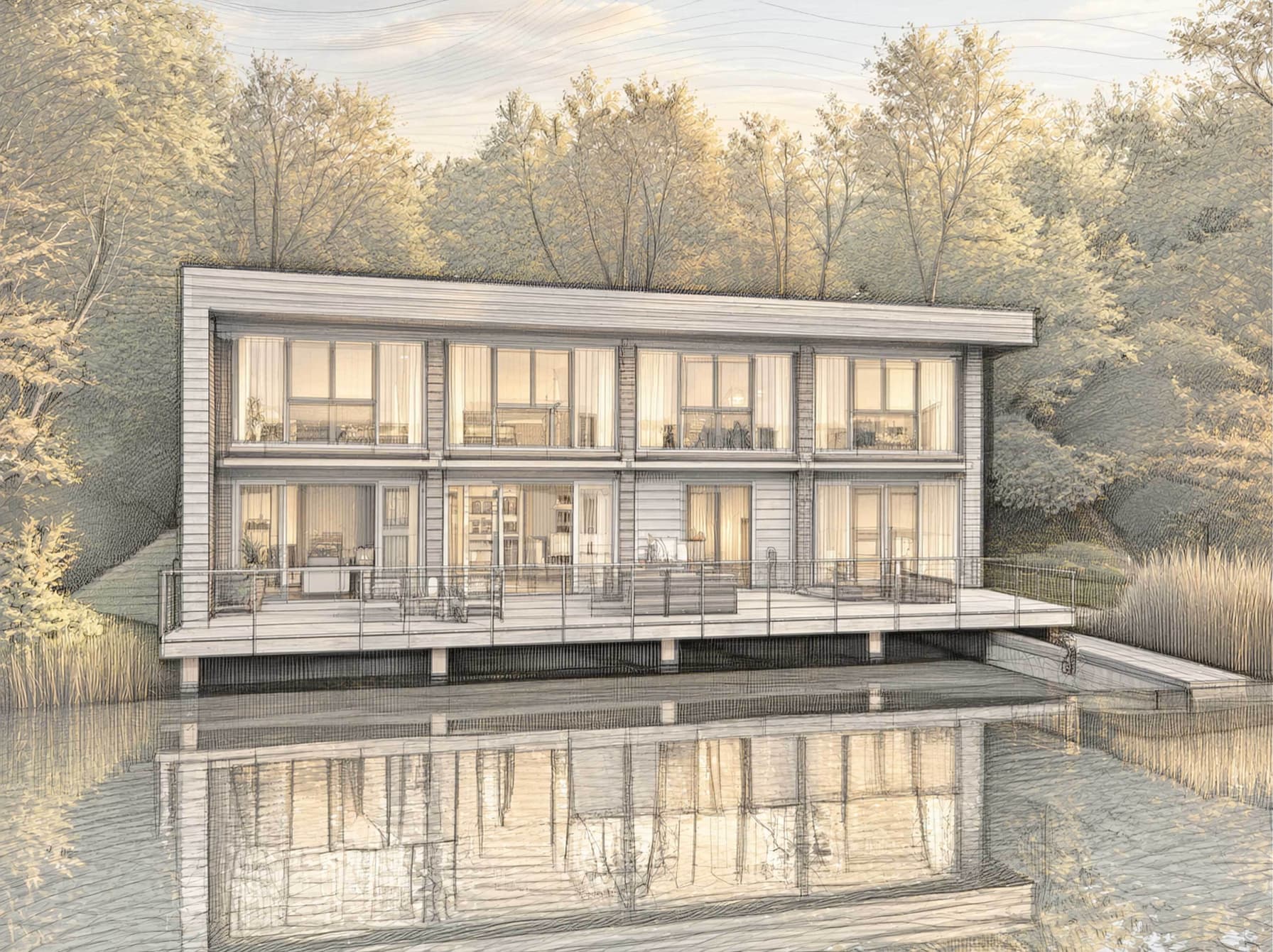 Lake House Sketch