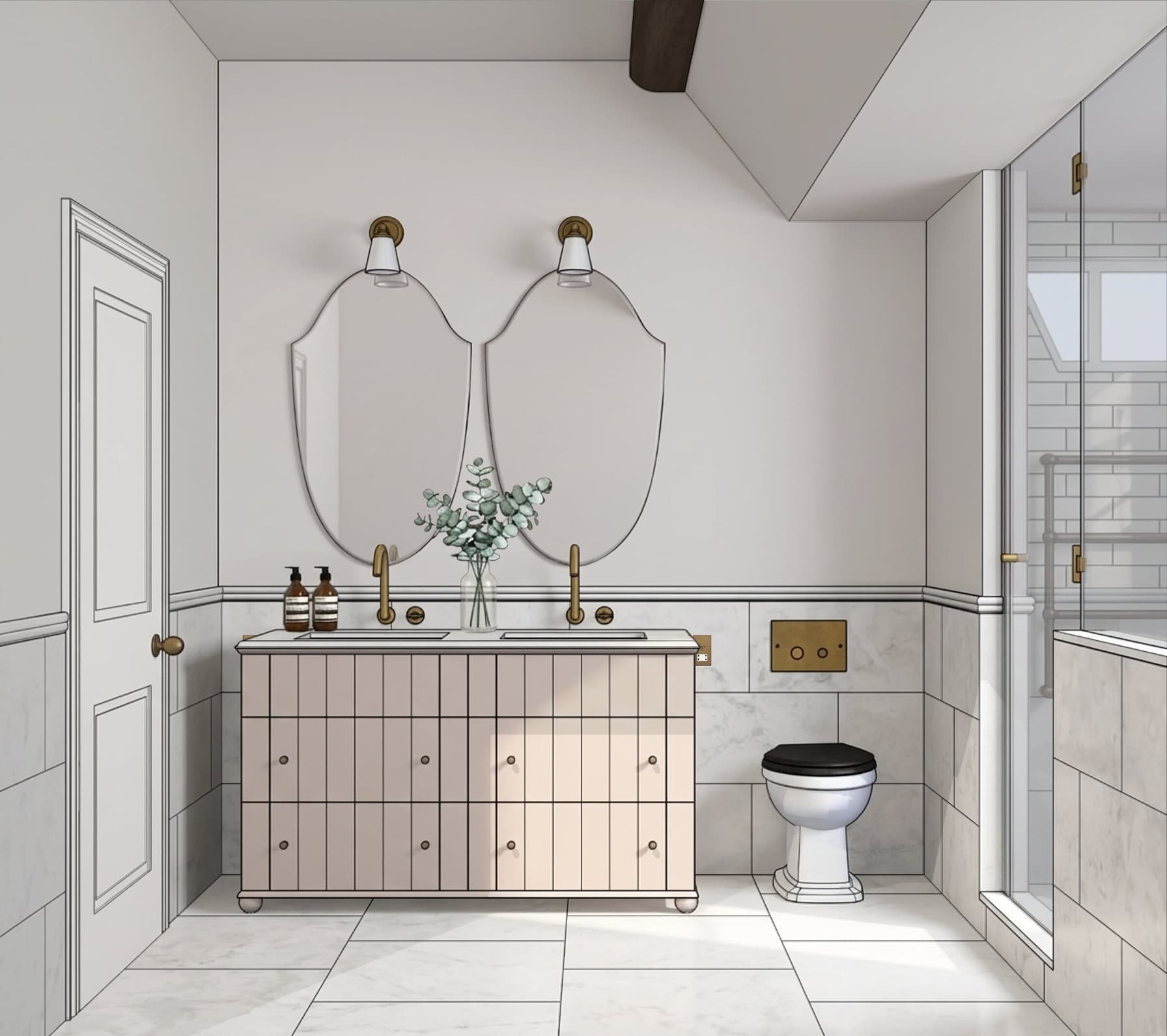 Malt house bathroom vanity