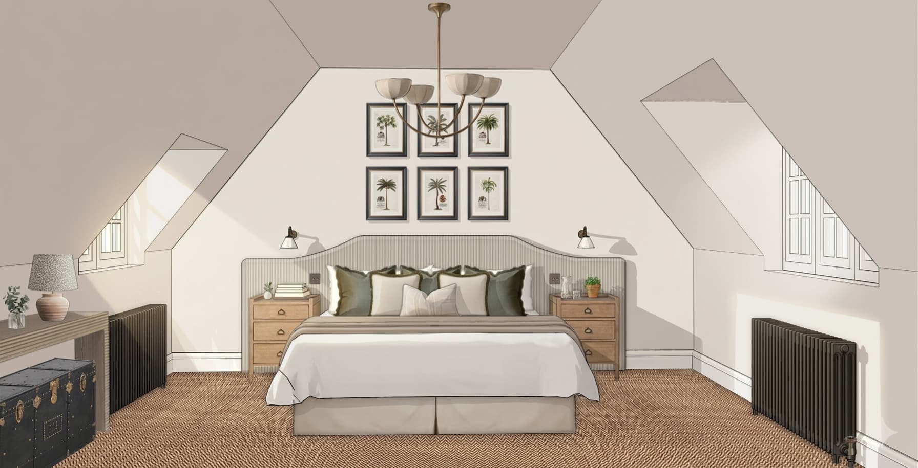 Malt house master bedroom