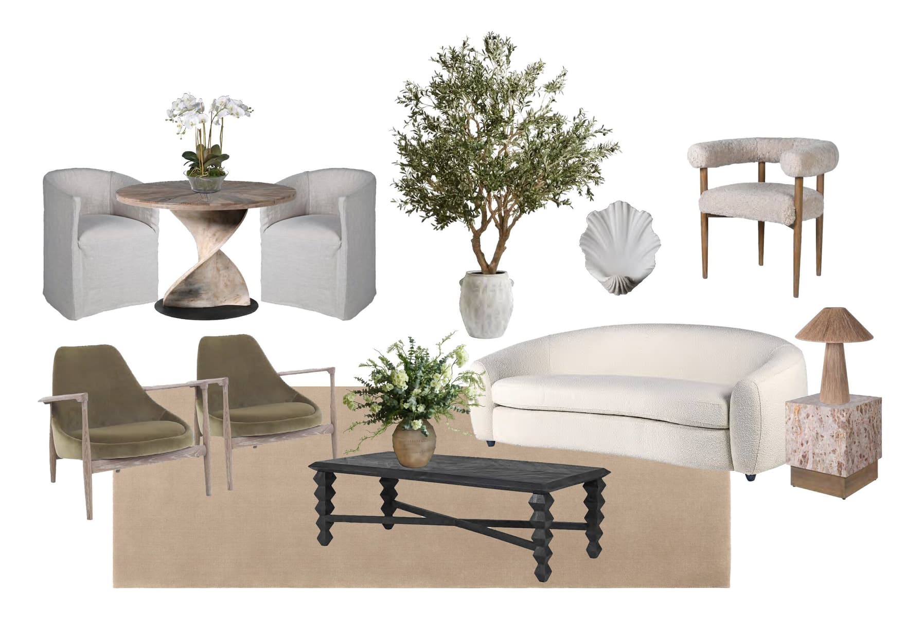 Pilates studio furniture scheme