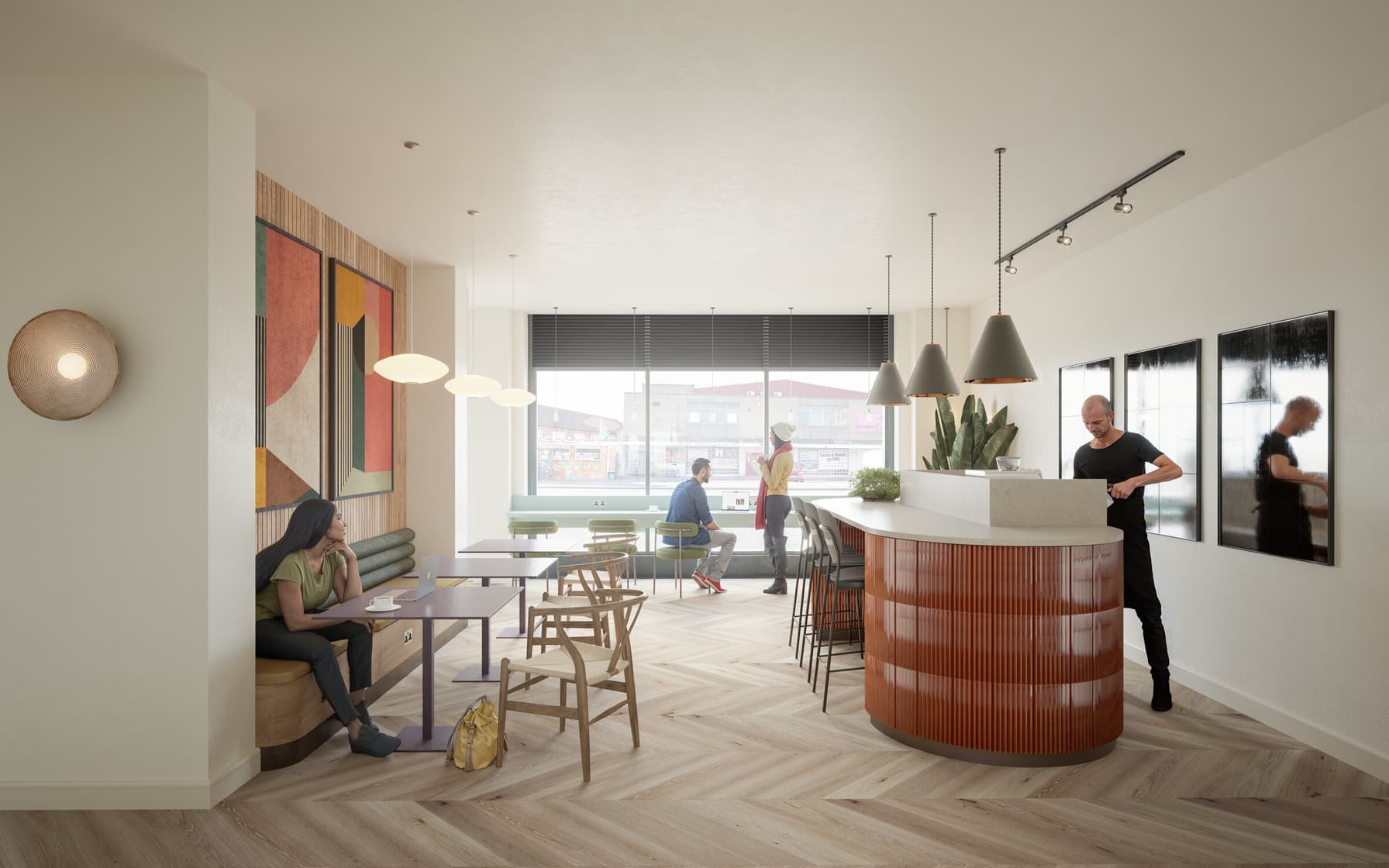Student housing cafe