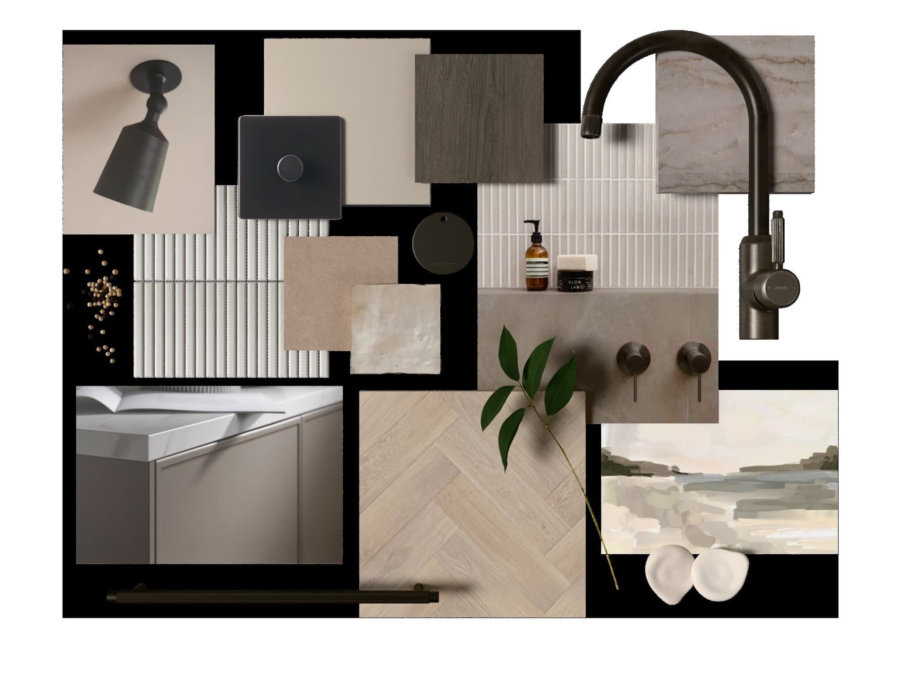 The row kitchen materials